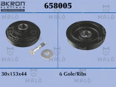 658005 AKRON-MALÒ Ременный шкив, коленчатый вал