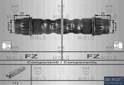 80006 AKRON-MALÒ Тормозной шланг