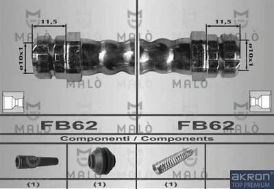 80162 AKRON-MALÒ Тормозной шланг