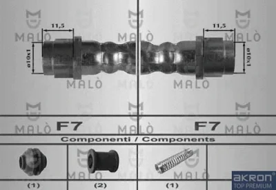 80169 AKRON-MALÒ Тормозной шланг