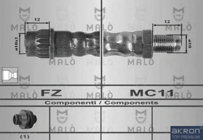 80212 AKRON-MALÒ Тормозной шланг