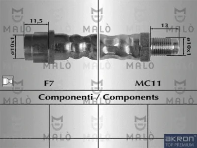 80236 AKRON-MALÒ Тормозной шланг