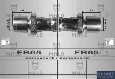 80600 AKRON-MALÒ Тормозной шланг