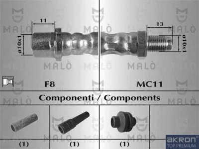 80644 AKRON-MALÒ Тормозной шланг