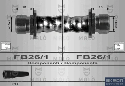 8070 AKRON-MALÒ Тормозной шланг