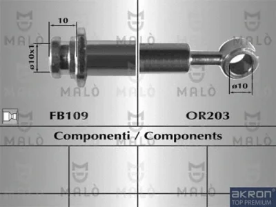 80919 AKRON-MALÒ Тормозной шланг