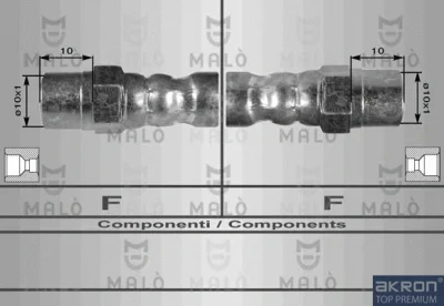 8242 AKRON-MALÒ Тормозной шланг