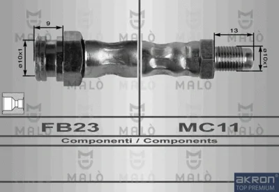 8354 AKRON-MALÒ Тормозной шланг