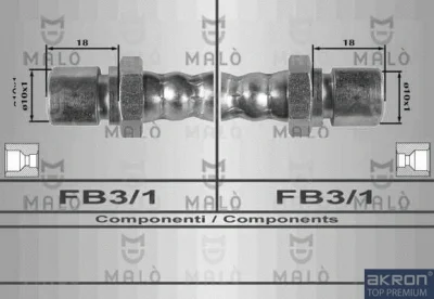 8541 AKRON-MALÒ Тормозной шланг