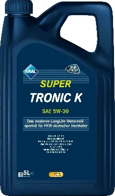 SuperTronic K 5W-30 VW 504.00/507.00 ACEA C3 API SN 5 л масло моторное ARAL 15F477