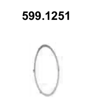 599.1251 ASSO Прокладка, труба выхлопного газа
