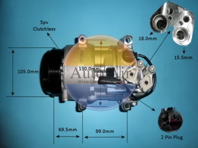 14-9728P AUTO AIR GLOUCESTER Компрессор, кондиционер