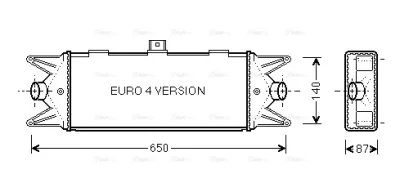 IV4045 AVA Интеркулер (радиатор интеркулера)