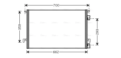 OLA5457 AVA Радиатор кондиционера