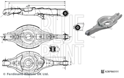 ADBP860191 BLUE PRINT Рычаг независимой подвески колеса, подвеска колеса