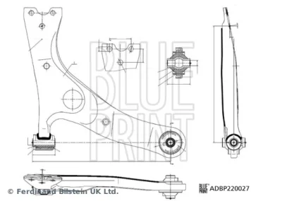 ADBP860200 BLUE PRINT Рычаг независимой подвески колеса, подвеска колеса