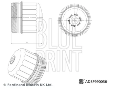 ADBP990036 BLUE PRINT Крышка, корпус масляного фильтра