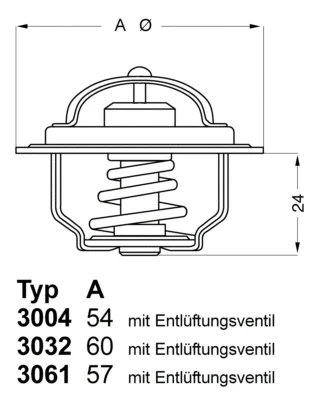 3004.92D1 BorgWarner (Wahler) Термостат, охлаждающая жидкость