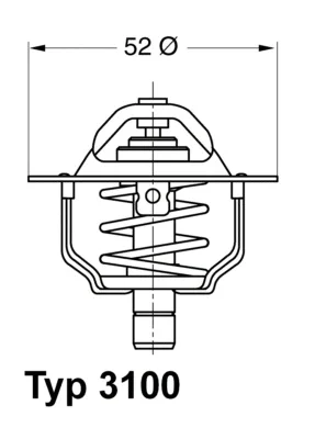 3100.88D BorgWarner (Wahler) Термостат, охлаждающая жидкость