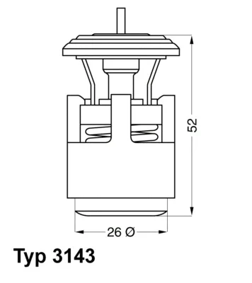 3143.87D BorgWarner (Wahler) Термостат, охлаждающая жидкость