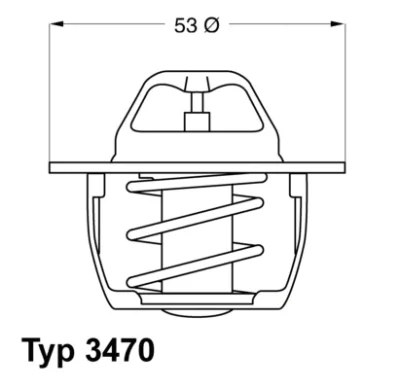 3470.89D50 BorgWarner (Wahler) Термостат, охлаждающая жидкость