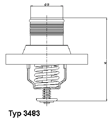 3483.89D BorgWarner (Wahler) Термостат, охлаждающая жидкость