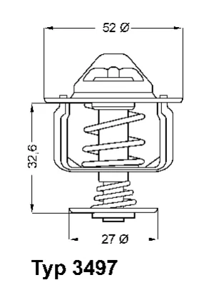 3497.88D BorgWarner (Wahler) Термостат, охлаждающая жидкость