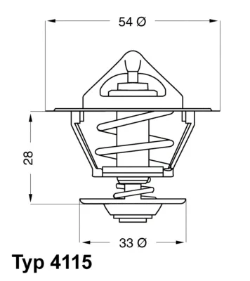 4115.92D BorgWarner (Wahler) Термостат, охлаждающая жидкость