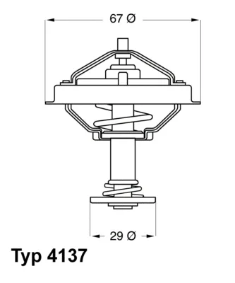 4137.80D BorgWarner (Wahler) Термостат, охлаждающая жидкость