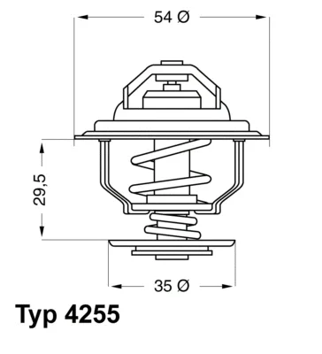 4255.92D BorgWarner (Wahler) Термостат, охлаждающая жидкость