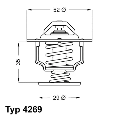 4269.78D BorgWarner (Wahler) Термостат, охлаждающая жидкость