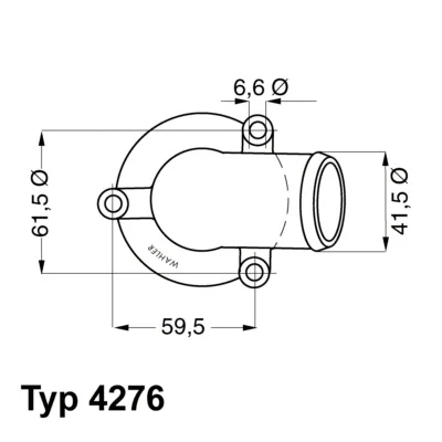 4276.87D BorgWarner (Wahler) Термостат, охлаждающая жидкость