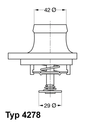 4278.80D BorgWarner (Wahler) Термостат, охлаждающая жидкость