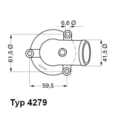 4279.87D BorgWarner (Wahler) Термостат, охлаждающая жидкость