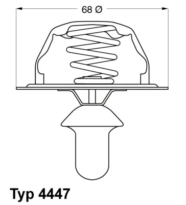 4447.85D BorgWarner (Wahler) Термостат, охлаждающая жидкость