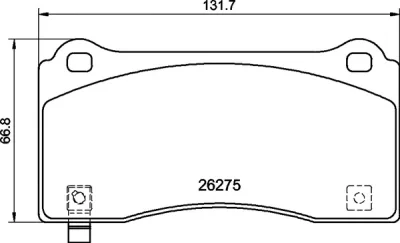 P09028N BREMBO Комплект тормозных колодок, дисковый тормоз