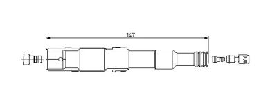 13262A5 BREMI Вилка, свеча зажигания