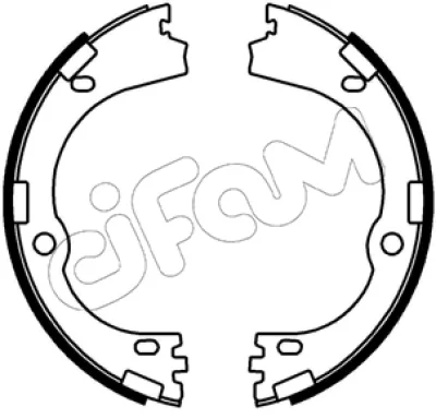 153-752 CIFAM Комплект тормозных колодок, стояночная тормозная система