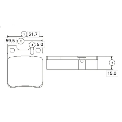 Комплект тормозных колодок, дисковый тормоз CTR GK0031