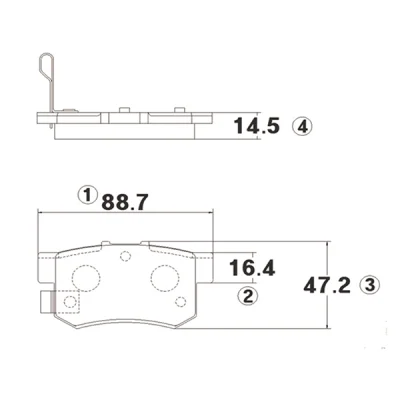 GK0325 CTR Комплект тормозных колодок, дисковый тормоз