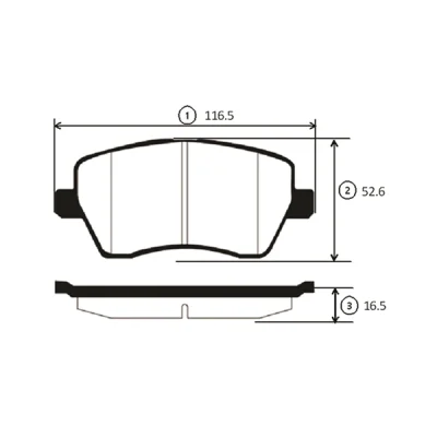 GK0841 CTR Комплект тормозных колодок, дисковый тормоз