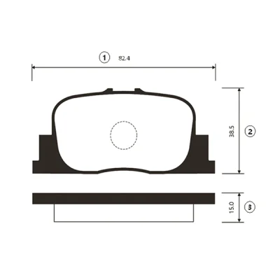Комплект тормозных колодок, дисковый тормоз CTR GK1046