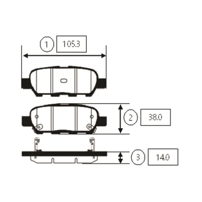 GK0855 CTR Комплект тормозных колодок, дисковый тормоз