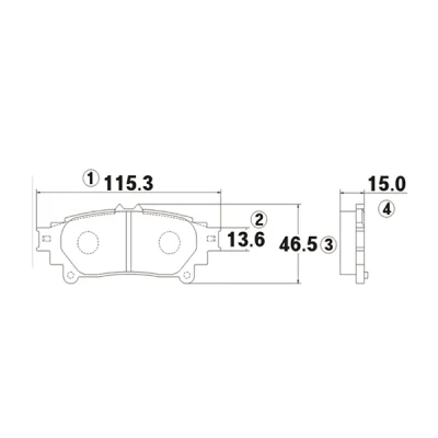 GK1085 CTR Комплект тормозных колодок, дисковый тормоз