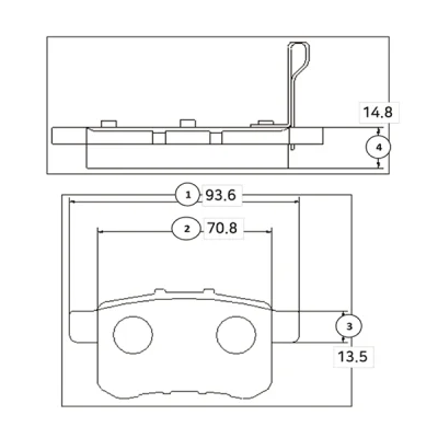 Комплект тормозных колодок, дисковый тормоз CTR GK0341