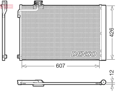 DCN17064 DENSO Конденсатор, кондиционер