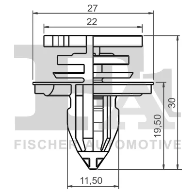 11-40024.25 FA1/FISCHER Зажим, молдинг / защитная накладка