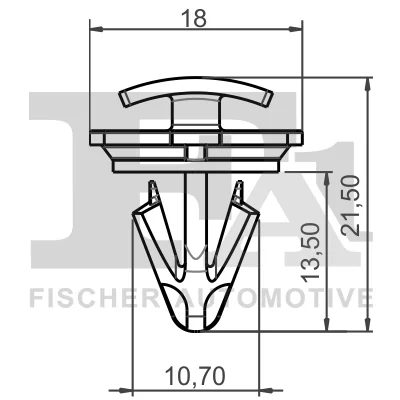 11-40078.25 FA1/FISCHER Зажим, молдинг / защитная накладка