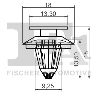 11-40044.25 FA1/FISCHER Зажим, молдинг / защитная накладка