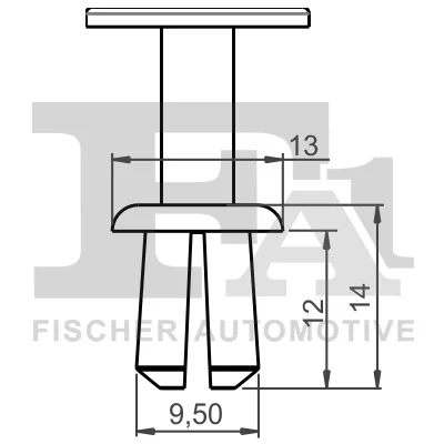 11-20027.25 FA1/FISCHER Зажим, молдинг / защитная накладка